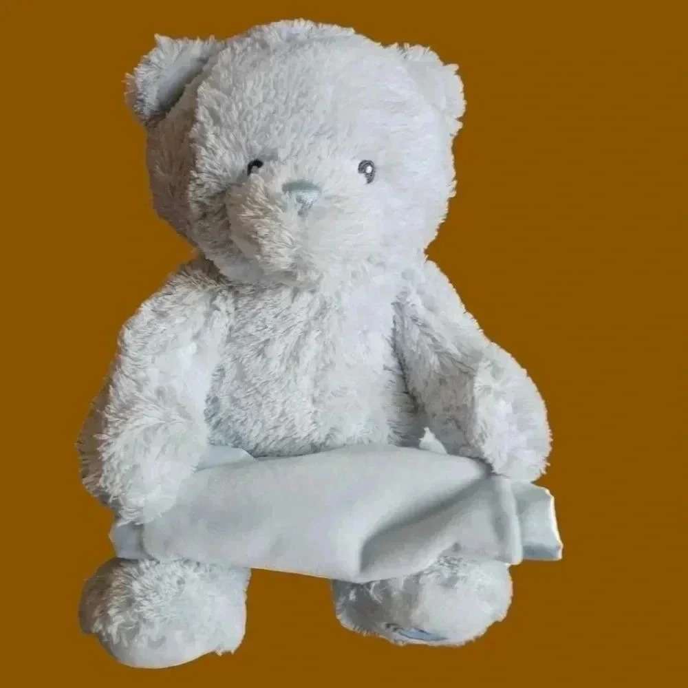 Gund Baby Teddy Bear Plush Holding Blanket Lovey Security Toy "11.5"